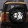 Black White Cartoon Cats Winking Bow Hat Paw Prints Swirling Lines - Everyday Cat Lover Gift Spare Tire Cover - 5
