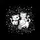 Black White Cartoon Cats Winking Bow Hat Paw Prints Swirling Lines - Everyday Cat Lover Gift Spare Tire Cover - 6