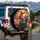 Witch Black Cat Broomstick Jack-o'-lanterns Halloween Decor Gift Spare Tire Cover - 3