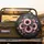 Pink Sunflowers Black Butterflies Dark Foliage Botanical Silhouettes - Garden Lover Gift Spare Tire Cover - 2