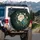 Peony Botanical Gold Tapestry - Home Decor Gift for Flower Lover Spare Tire Cover - 3