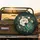 Peony Botanical Gold Tapestry - Home Decor Gift for Flower Lover Spare Tire Cover - 2