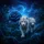 White Tigers Blue Rose Nebula Sky Blue Butterflies Jungle - Wildlife Lover Gift Spare Tire Cover - 6
