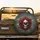 Cracked Skull Crimson Roses Thorny Branches - Gothic Romance Decor Gift Spare Tire Cover - 2