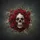 Cracked Skull Crimson Roses Thorny Branches - Gothic Romance Decor Gift Spare Tire Cover - 6