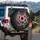 Pink Sunflowers Black Butterflies Floral Garden - Nature Lover Gift Spare Tire Cover - 3