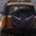 Intense Glowing Electric Purple Eyes with Menacing Scowl - Foreboding Home Decor Gift Spare Tire Cover - 5