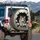 Calico Cat Peeking Torn Material Black Void - Cat Lover Home Decor Gift Spare Tire Cover - 3