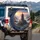 East Asian Pagoda Forested Mountain Twilight Sky Sun Landscape - Home Decor Gift Spare Tire Cover - 3