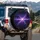Jagged Electric Lightning Bolt Cosmic Storm Energy Fields - Adventure Lover Gift Spare Tire Cover - 3
