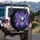 Majestic Skull Iridescent Butterfly Swirling Energy Cosmic Nebula - Dark Fantasy Gift Spare Tire Cover - 3