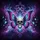Majestic Skull Iridescent Butterfly Swirling Energy Cosmic Nebula - Dark Fantasy Gift Spare Tire Cover - 6