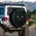 Glowing Emerald Cat Eyes Black Feline Fur Charcoal Mist - Wildlife Lover Car Decor Gift Spare Tire Cover - 3