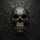 Geometric Skull Gold Teeth Car Decor - Auto Enthusiast Gift Spare Tire Cover - 6