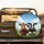 Brown Cow Holstein Driver Blue Sky Hills - Cow Lover Farmhouse Gift Spare Tire Cover - 2