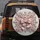 Pink Satin Bow Rococo Scrollwork Rose Gold Damask Floral - Home Decor Gift Spare Tire Cover - 5