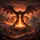 Black Dragon Lava Volcano Castle Apocalyptic Sky - Fantasy Lover Gift Spare Tire Cover - 6