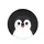 Penguin Face with Orange Beak and Pink Blush Spots - Penguin Lover Gift Spare Tire Cover - 4