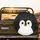 Penguin Face with Orange Beak and Pink Blush Spots - Penguin Lover Gift Spare Tire Cover - 2