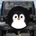 Penguin Face with Orange Beak and Pink Blush Spots - Penguin Lover Gift Spare Tire Cover - 1