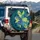 Dense Tropical Leaves Palm Fronds Jungle Foliage Botanical Tapestry - Jungle Decor Gift Spare Tire Cover - 3