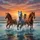 Wild Horses Ocean Gallop Sunset - Wildlife Lover Gift for Adventure Spare Tire Cover - 6