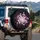Radiant Cherry Blossoms Dark Foliage Magical Night Garden - Home Decor Gift Spare Tire Cover - 3