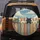 Five Cats Peeking Rustic Wooden Fence Cumulus Clouds - Cat Lover Outdoor Lifestyle Gift Spare Tire Cover - 5