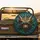 Majestic Dragon Glowing Reptilian Eyes Gold Filigree - Fantasy Lover Gift Spare Tire Cover - 2