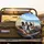 Dogs Driving Classic Car Coastal Road - Travel Essentials Gift for Dog Lovers Spare Tire Cover - 2