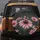 Monarch Butterfly Pink Coneflower Dark Green Foliage Floral - Garden Lover Gift Spare Tire Cover - 5