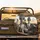 Grey Aliens Car Interior Desert View - Sci-Fi Lover Road Trip Gift Spare Tire Cover - 2