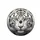 White Tiger Golden Gaze Fur Stripes - Outdoor Vehicle Decor for Tiger Lover Spare Tire Cover - 4