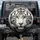 White Tiger Golden Gaze Fur Stripes - Outdoor Vehicle Decor for Tiger Lover Spare Tire Cover - 1