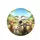 Joyful Goats Green Hills - Wildlife Lover Gift for Goat Lover Spare Tire Cover - 4