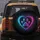 Cosmic Gradient Heart Paw Print with Ethereal Light Trails & Atmospheric Glows - Pet Lover Lifestyle Gift Spare Tire Cover - 5