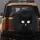Black Cat Head Silhouette Piercing White Eyes - Cat Lover Travel Essentials Gift Spare Tire Cover - 5