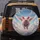 Chubby Pink Pig with Wings Ethereal Clouds Blue Sky - Hopeful Home Decor Gift for Pig Lover Spare Tire Cover - 5