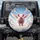 Chubby Pink Pig with Wings Ethereal Clouds Blue Sky - Hopeful Home Decor Gift for Pig Lover Spare Tire Cover - 1