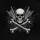 Skull Menacing Teeth Rock On Skeleton Hands Crossbones - for Heavy Metal Fan Gift Spare Tire Cover - 6