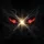 Fiery Crimson Glowing Reptilian Eyes, Golden White Light Rays, Ethereal Mist - Fantasy Lover Gift Spare Tire Cover - 6
