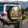 Palomino Brown Horses Driving Car Interior Scenic Road Trip - Adventure Travel Gift Spare Tire Cover - 3