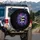 Faith Hope Love Luminous Flowers Butterflies Midnight Bokeh Stars - Inspirational Gift Spare Tire Cover - 3