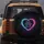Heart Outline Paw Print Light Trails Energy Wisps Bokeh Effects - Pet Lover Gift Vehicle Decor Spare Tire Cover - 5