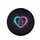 Heart Outline Paw Print Light Trails Energy Wisps Bokeh Effects - Pet Lover Gift Vehicle Decor Spare Tire Cover - 4