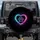 Heart Outline Paw Print Light Trails Energy Wisps Bokeh Effects - Pet Lover Gift Vehicle Decor Spare Tire Cover - 1