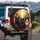 Black Cats Tuxedo Cat Golden Eyes Autumn Park - Home Decor Gift for Cat Lovers Spare Tire Cover - 3