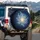 Crystalline Ice Bloom Celestial Sparkle - Home Decor Gift Spare Tire Cover - 3