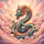Oriental Dragon Lotus Flowers - Home Decor Gift for Dragon Lover Spare Tire Cover - 6