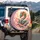 Oriental Dragon Lotus Flowers - Home Decor Gift for Dragon Lover Spare Tire Cover - 3